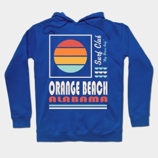 Orange Beach Alabama Retro Vintage Sunset Hoodie